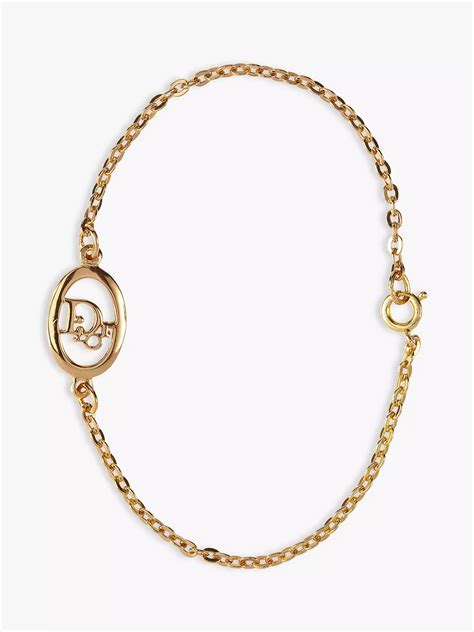 dior gold plated bracelet|christian dior gold bracelet.